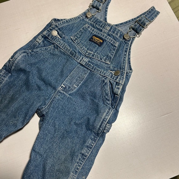 Y2K OshKosh B'gosh Blue Baby Overalls - Picture 1 of 3